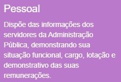 Transparência - Pessoal