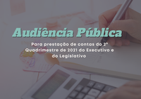 A audiência acontecerá no dia 30/09/2021, às 15 horas no Plenário Magno Claret Vieira da Câmara Municipal.