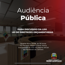 Audiência para a Discussão da Lei Orçamentária Anual vai acontecer na próxima quinta-feira Audiência para a Discussão da Lei Orçamentária Anual vai acontecer na próxima quinta-feira