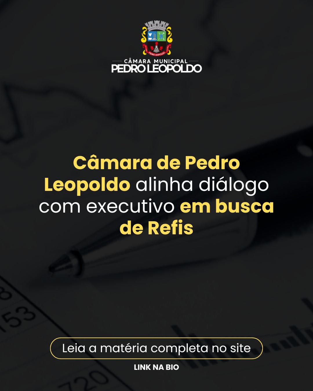 Câmara de Pedro Leopoldo alinha diálogo com Executivo em busca de Refis