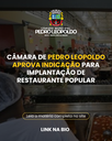 Câmara de Pedro Leopoldo aprova indicação para implantação de restaurante popular