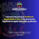 Câmara Municipal reafirma legalidade e lisura do processo legislativo após decisões judiciais Câmara Municipal reafirma legalidade e lisura do processo legislativo após decisões judiciais
