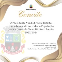 CMPL convida a todos para a cerimônia de Posse da Mesa Diretora
