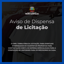 CMPL torna pública licitação para confecção de uniforme para os servidores da Casa CMPL torna pública licitação para confecção de uniforme para os servidores da Casa