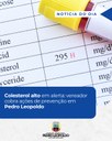 Colesterol alto em alerta: vereador cobra ações de prevenção em Pedro Leopoldo