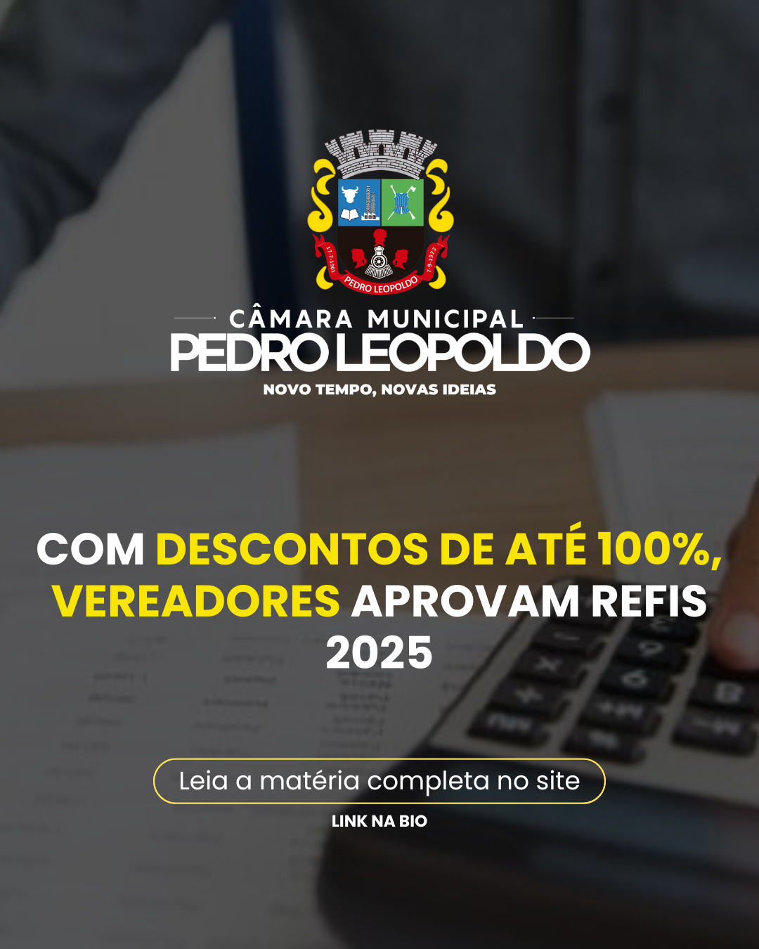 Com descontos de até 100%, vereadores aprovam REFIS 2025