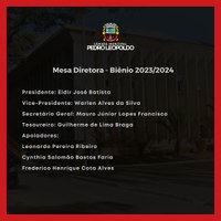Confira a composição da Mesa Diretora eleita para o Biênio 2023/2024