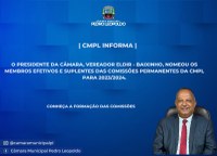 Conheça a formação das Comissões Permanentes da CMPL para  2023/2024