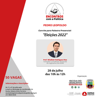 Escola do Legislativo vai promover palestra com o tema "Eleições 2022"