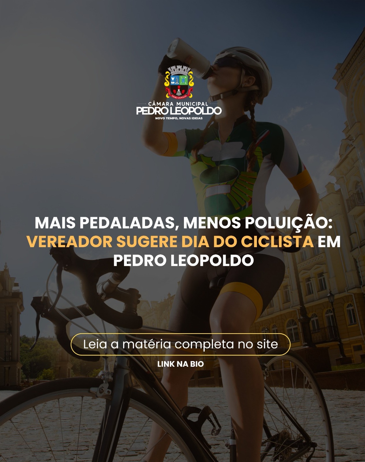 Mais pedaladas, menos poluição: vereador sugere Dia do Ciclista em Pedro Leopoldo