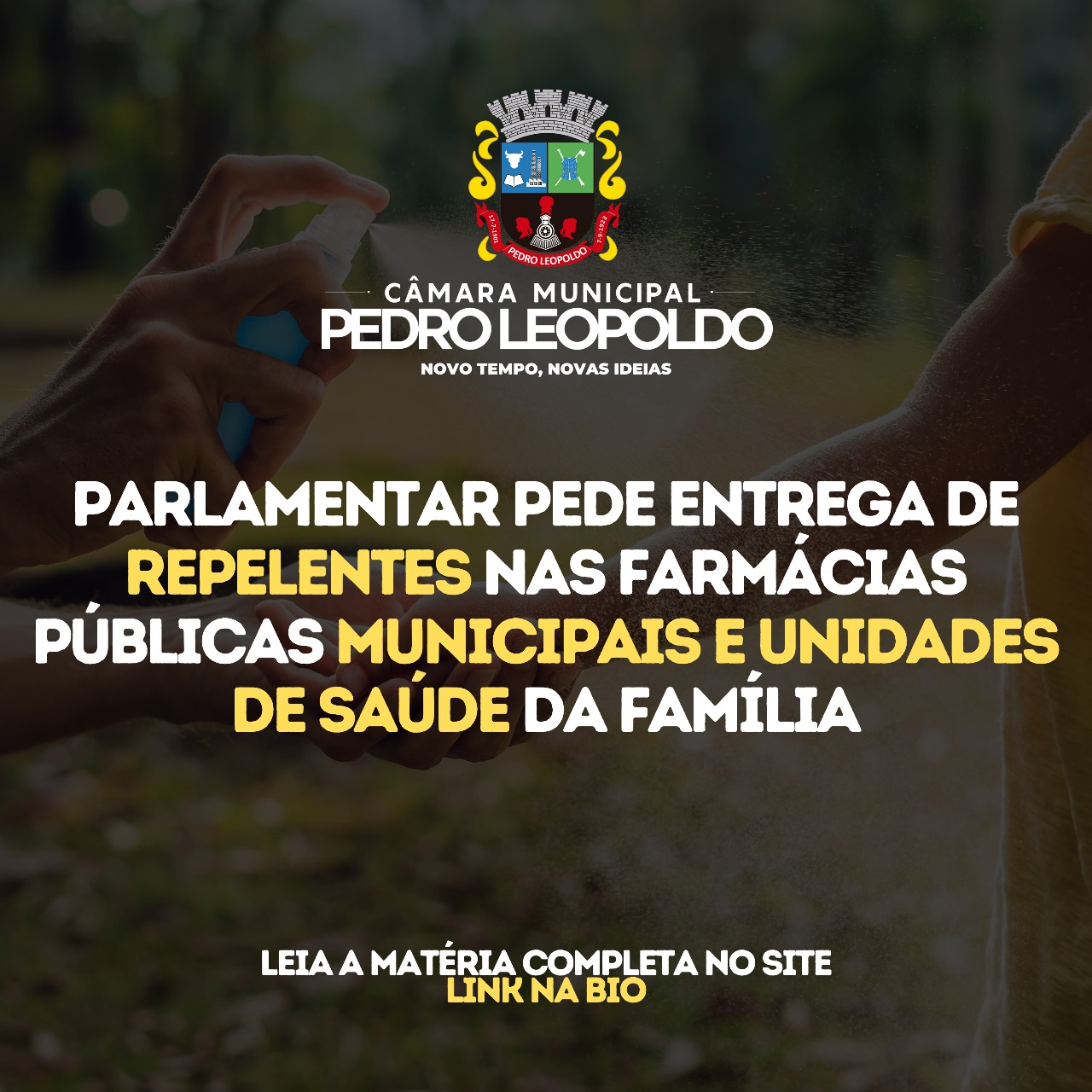 Parlamentar pede fornecimento de repelentes em creches, Farmácias Públicas Municipais e Unidades de Saúde da Família