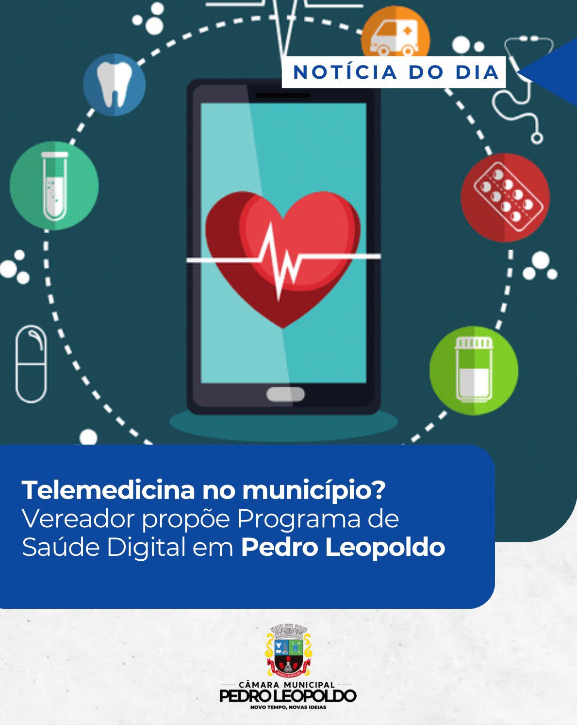 Telemedicina no município? Vereador propõe Programa de Saúde Digital em Pedro Leopoldo