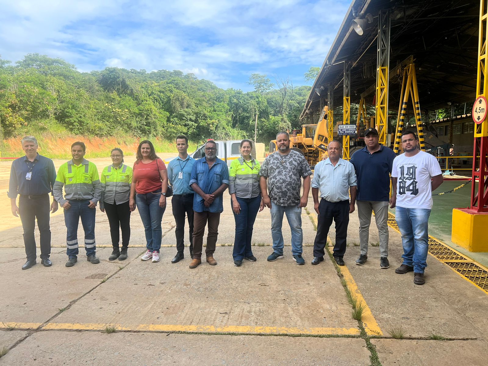 Vereadores fizeram visita à sede da CSN, antiga Holcim