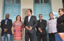 Vereadores vão a reinauguração da Biblioteca Municipal Vereadores vão a reinauguração da Biblioteca Municipal